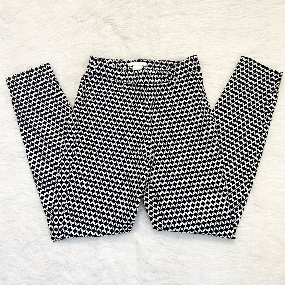 H&M Black and White Print Trouser Leggings